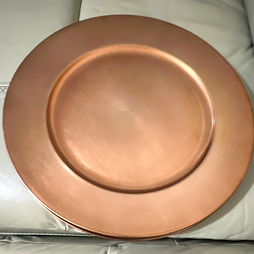 Four copper round plastic - copper,