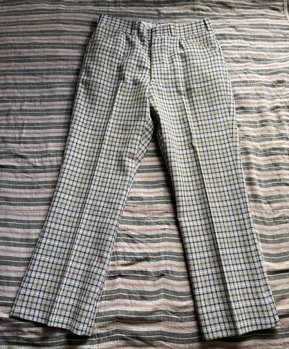 Vintage 60s 70s - plaid, slacks