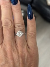 QVC Diamonique Ring In