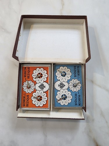 Vintage rubicon bezique card - vintage,