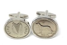 Irish Sixpence for luck Wedding Anniversary Birthday Cufflinks 1940, 1950, 1960