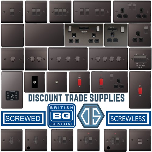 Black nickel switches - black, &