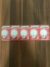 10 X EVEREADY 40W ES E27 OPAL GOLF LIGHT BULBS