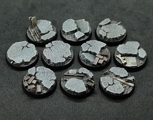 25mm urban ruins rubble - , bases