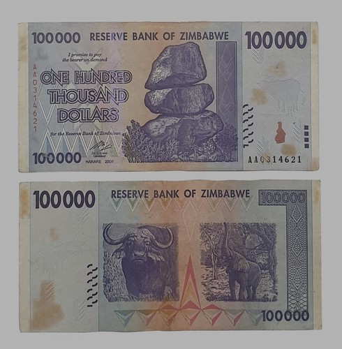 Zimbabwe 100 thousand - thousand, 100000