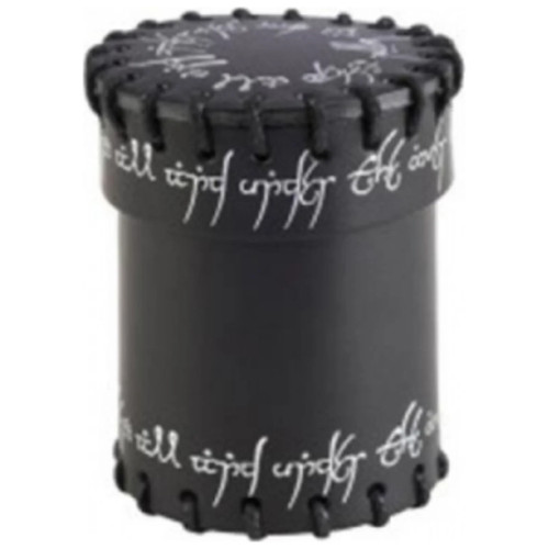 Elvish Black Leather Dice Cup