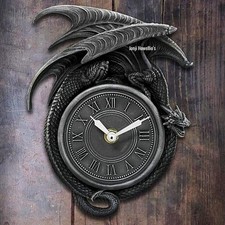 Black Dragon Wall Clock Time