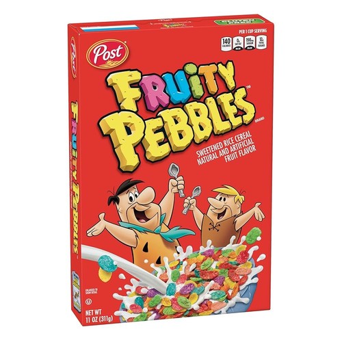 Post fruity pebbles cereal - post,