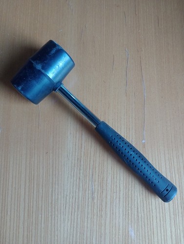 Rubber mallet 26cm total - –,