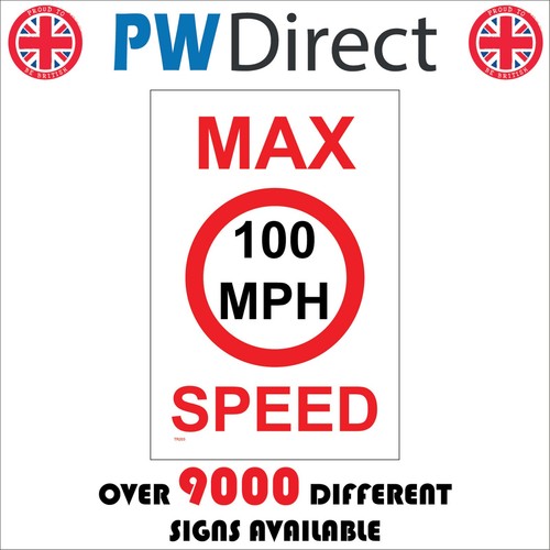 Sign max speed 100 mph - sign,