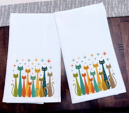 Kitchen towels retro - towels, mcm