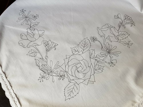 Tablecloth embroider with - embroider,