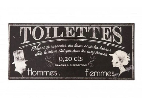 Vintage style french toilet - style,