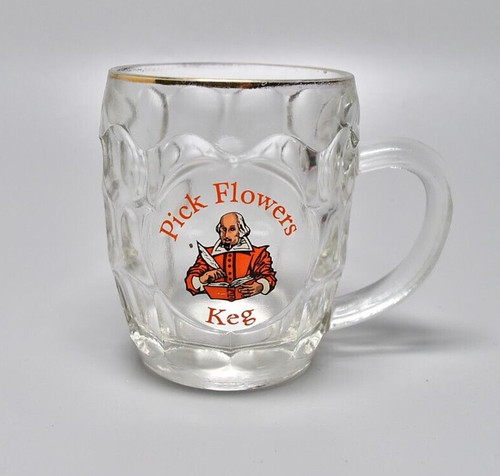 Vintage rare pick - flowers, keg