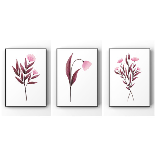 Set flower market prints - set,