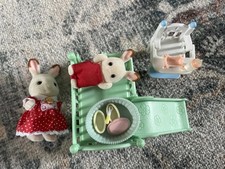 Sylvanian Families Nursery & Children Bedroom Furniture Including Baby Bunny VGC