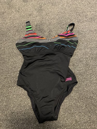 Black zoggs swimsuit with - black,
