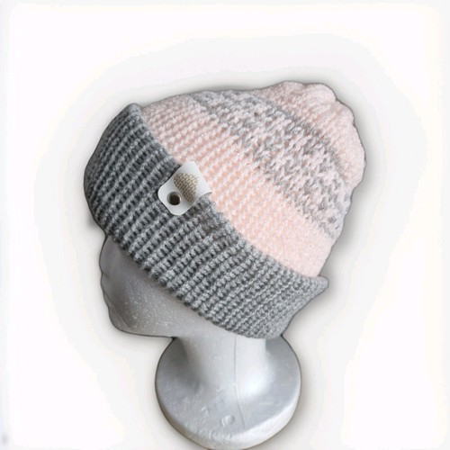 Hand knitted woolly hat - hand,