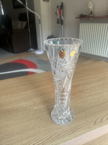 Crystal bachman vase - bachman,