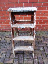 Vintage Wooden 3 Step Folding