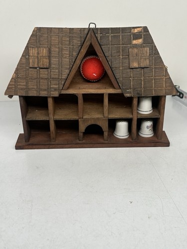Vintage wooden thimble - vintage, display