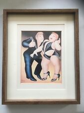 Beryl Cook Print 'Cha Cha Cha Ballroom Dancers' Framed