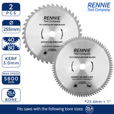 2 X TCT Circular Wood Blade