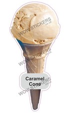 Ice cream van sticker Caramel