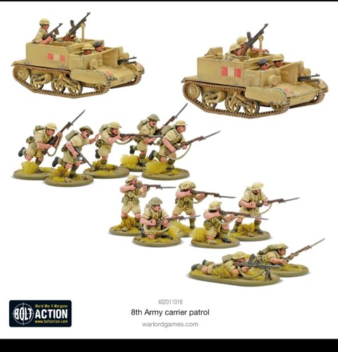 Bolt action 8th army carrier - action,