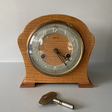 Lovely Condition Mid Century Smiths Floating Balance Mantle Clock Working