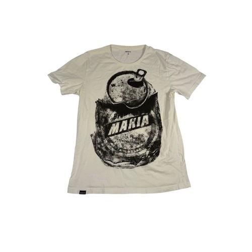 Makia white graphic shirt - graphic, t-shirt
