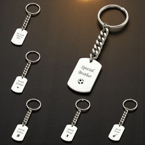 Personalised keyrings with - personalised,