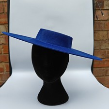 royal blue large wide brim DIY