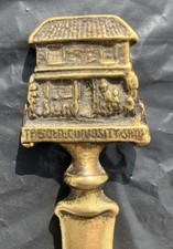 Vintage Peerage Brass Letter Opener - Old Curiosity Shop. Made in England