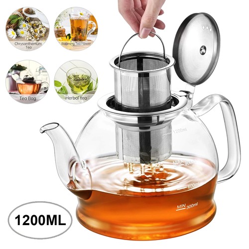 Heat resistant glass teapot - resistant,