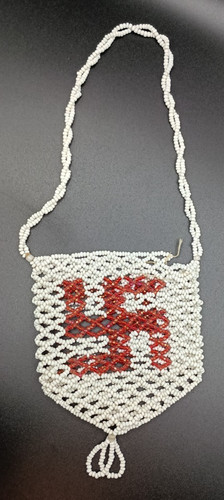 Navajo bag beaded - navajo, log