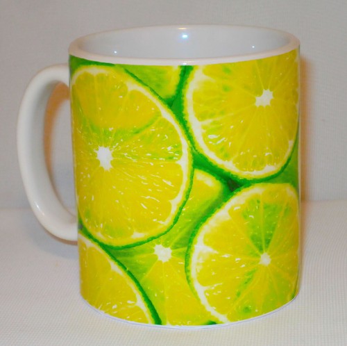 Lime slices mug can - slices,