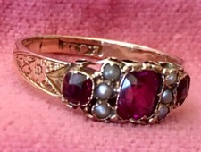 Beautiful Antique Garnet And