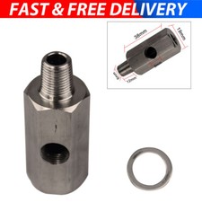 1/8'' NPT Oil Pressure Sensor Tee Adapter Turbo Supply Feed Line Gauge T Piece