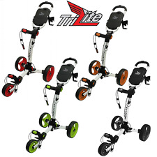 AXGLO 2025 TRILITE 3 WHEELED GOLF PUSH TROLLEY +FREE £39.99 ACCESSORY PACK