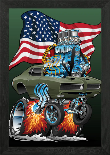Classic muscle car - classic,