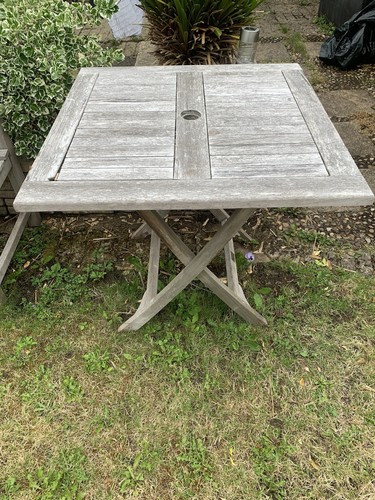 Garden wooden table square - wooden,