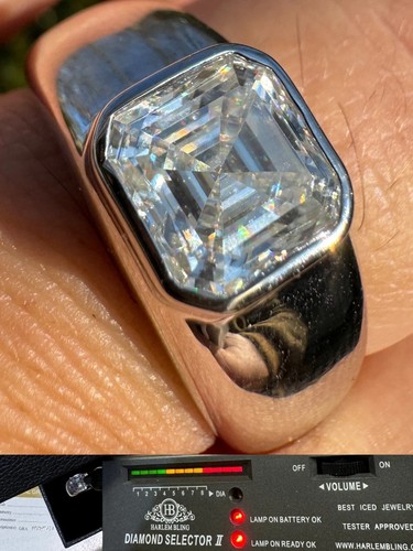 3ct moissanite asscher cut - 3ct, big