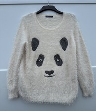M&S Women's Cream Panda Sequin