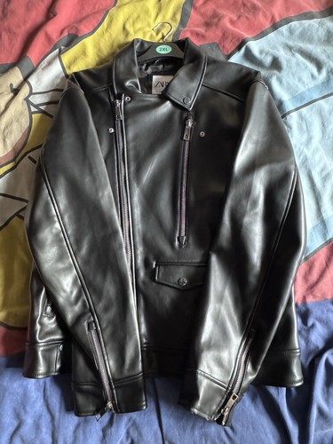 Zara men leather - men's, size