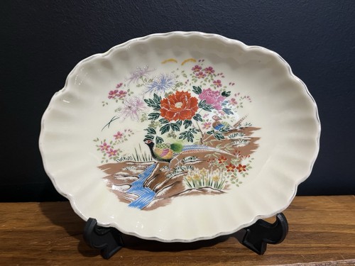 Vintage satsuma dish with - vintage,