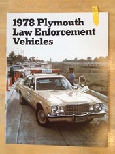 1978 Plymouth Law Enforcement Vehicles, 15 Pages, Vintage, American Cars