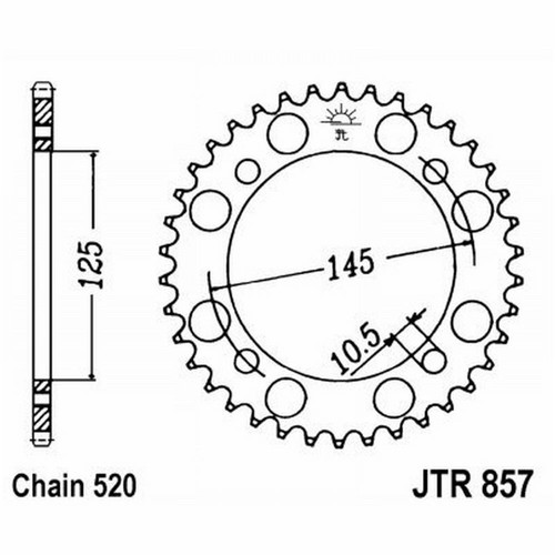 Corona 857 z41 yamaha 250 - jt,