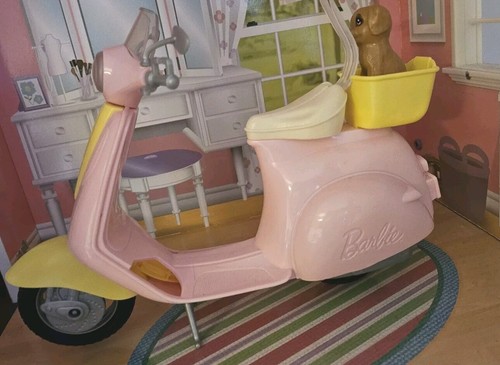 Barbie pink moped - barbie,