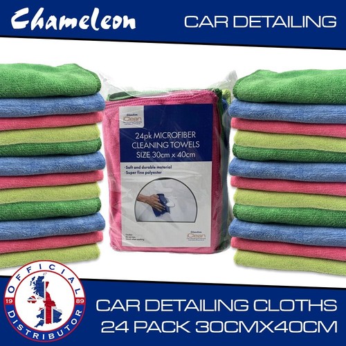 Microfibre cloths pack - cloths, 24